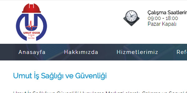Umut OSGB - ISG - http://www.umutisg.com